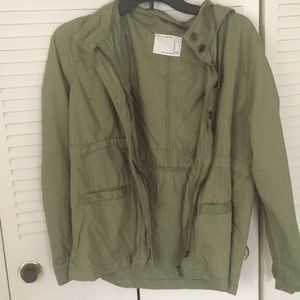 Green forever 21 anorak jacket